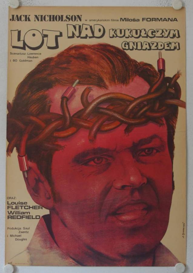 Einer flog über das Kuckucksnest originales polnisches Filmplakat
